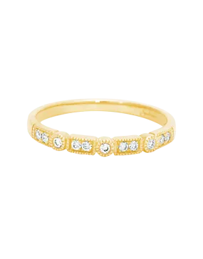 10ct Yellow Gold Diamond Set Band - 783427