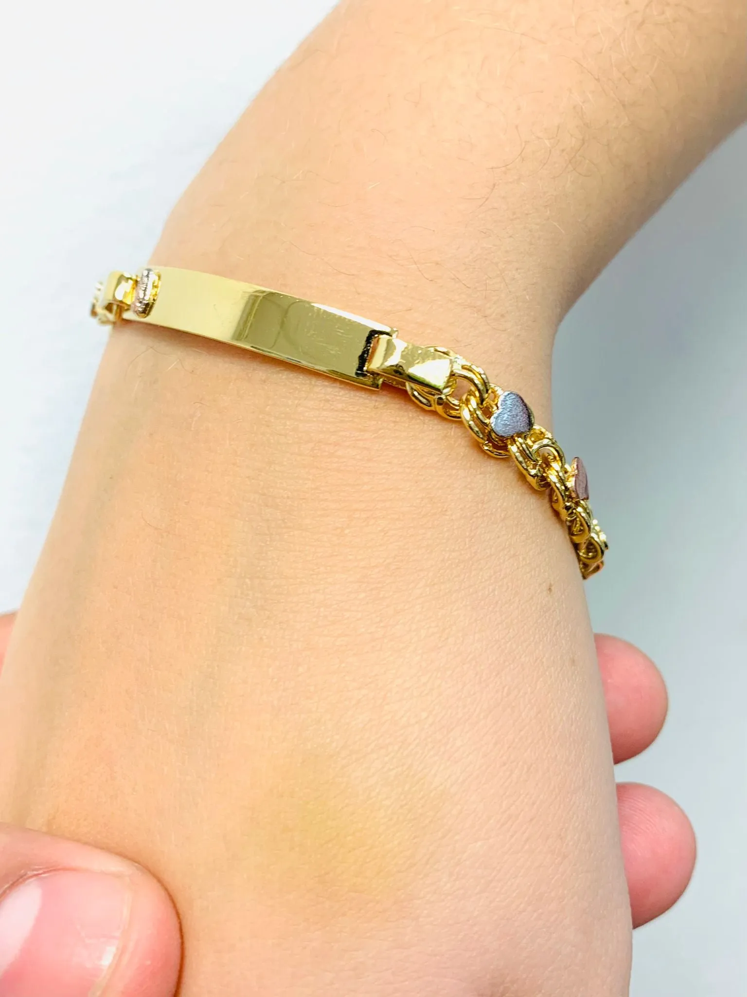 14K Gold Filled ID Bracelet 7" for Womens / Virgen de Guadalupe ID Bracelet / Dainty Guadalupe Bracelet / Womens ID Bracelet / Pulseras ID