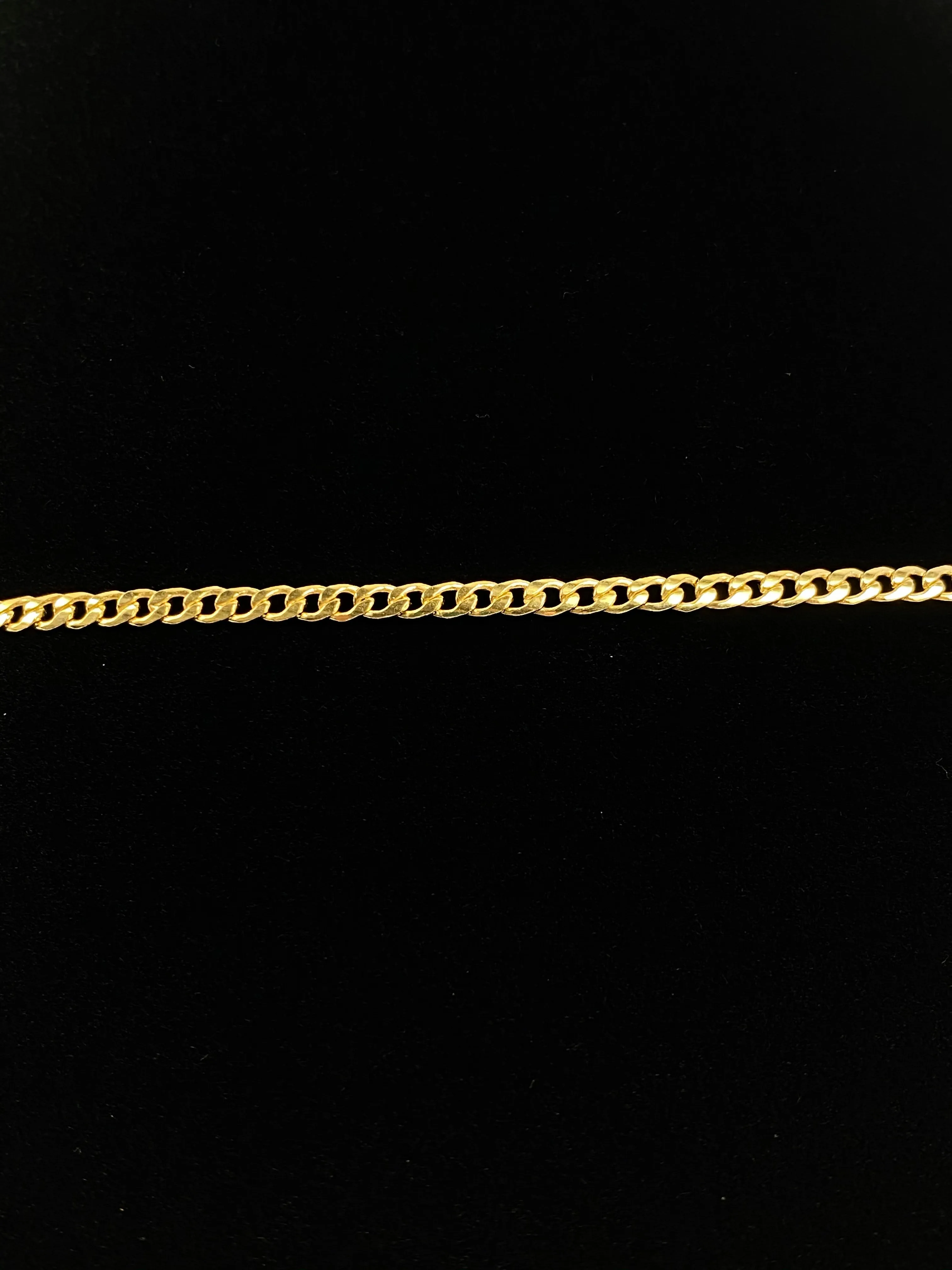 14KGF 24” 3mm Cuban Curb Chain, 14KGF, 14K Gold Filled, 14K Gold Fill, 14K Gold, Sku:23309CHR-24