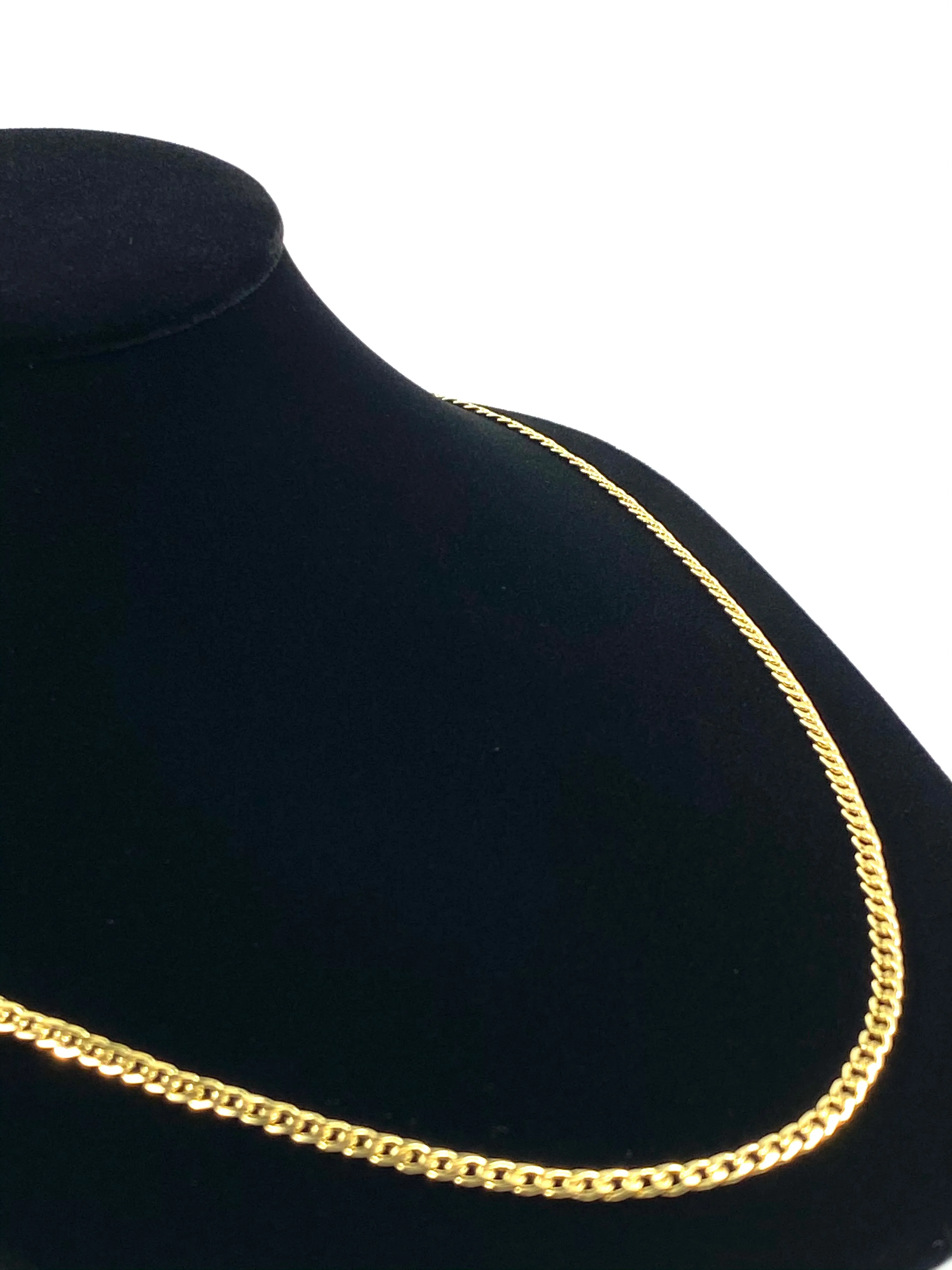 14KGF 24” 3mm Cuban Curb Chain, 14KGF, 14K Gold Filled, 14K Gold Fill, 14K Gold, Sku:23309CHR-24