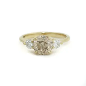 18k Champagne Diamond Ring