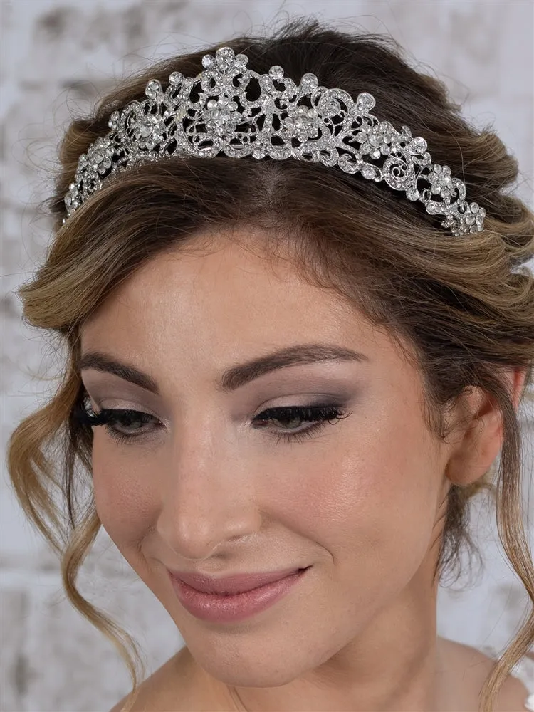 1920s Vintage Antique Inspired Crystal Bridal Tiara