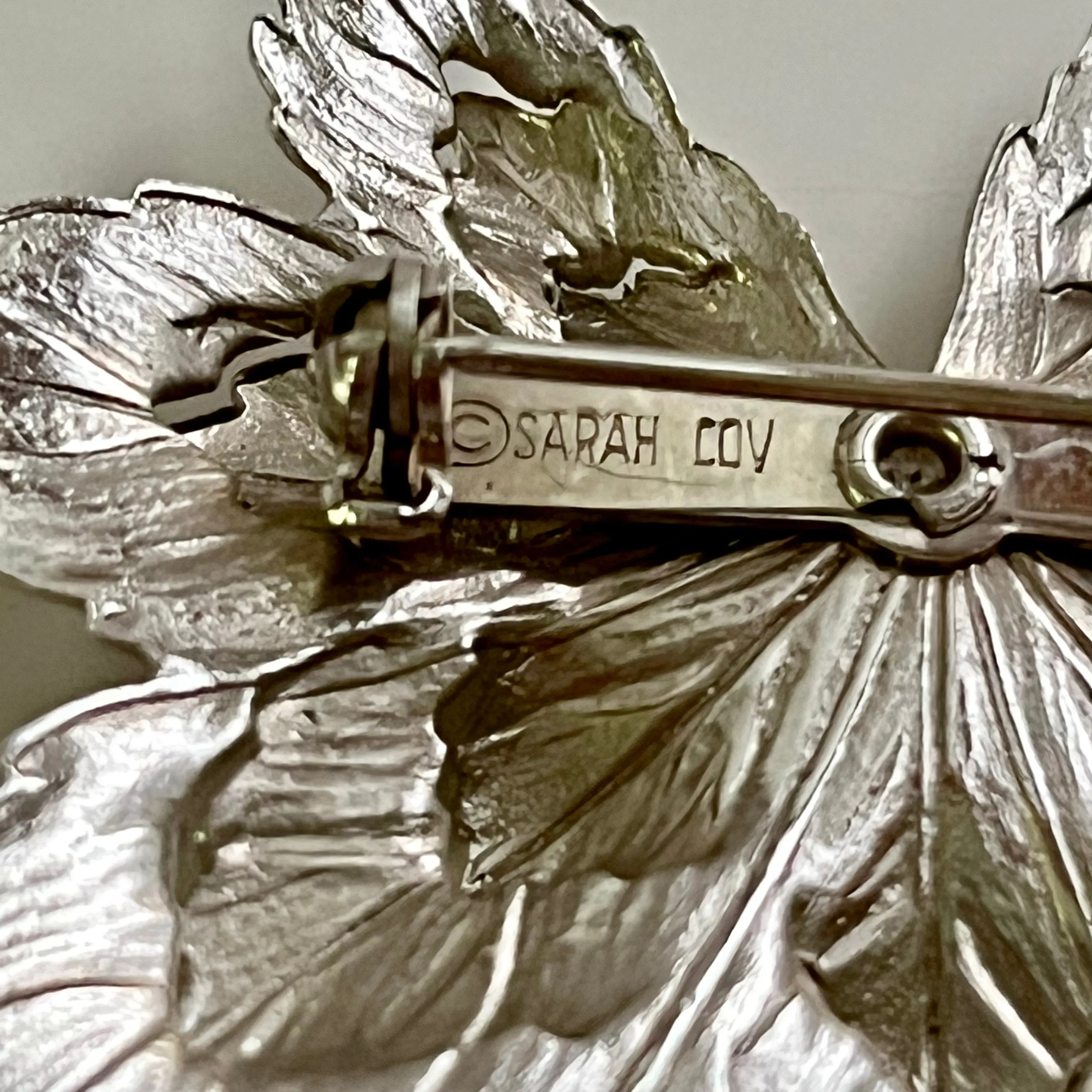 1958 Sarah Coventry Silvery Maple Brooch