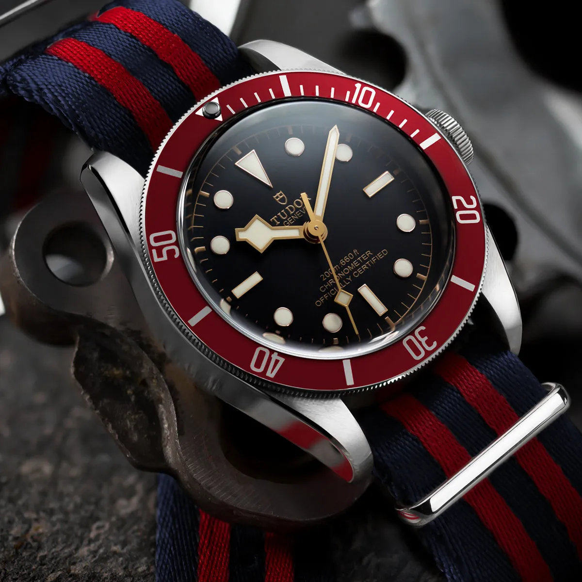 1973 British Military Watch Strap: ARMOURED - Classic Bond, Polished