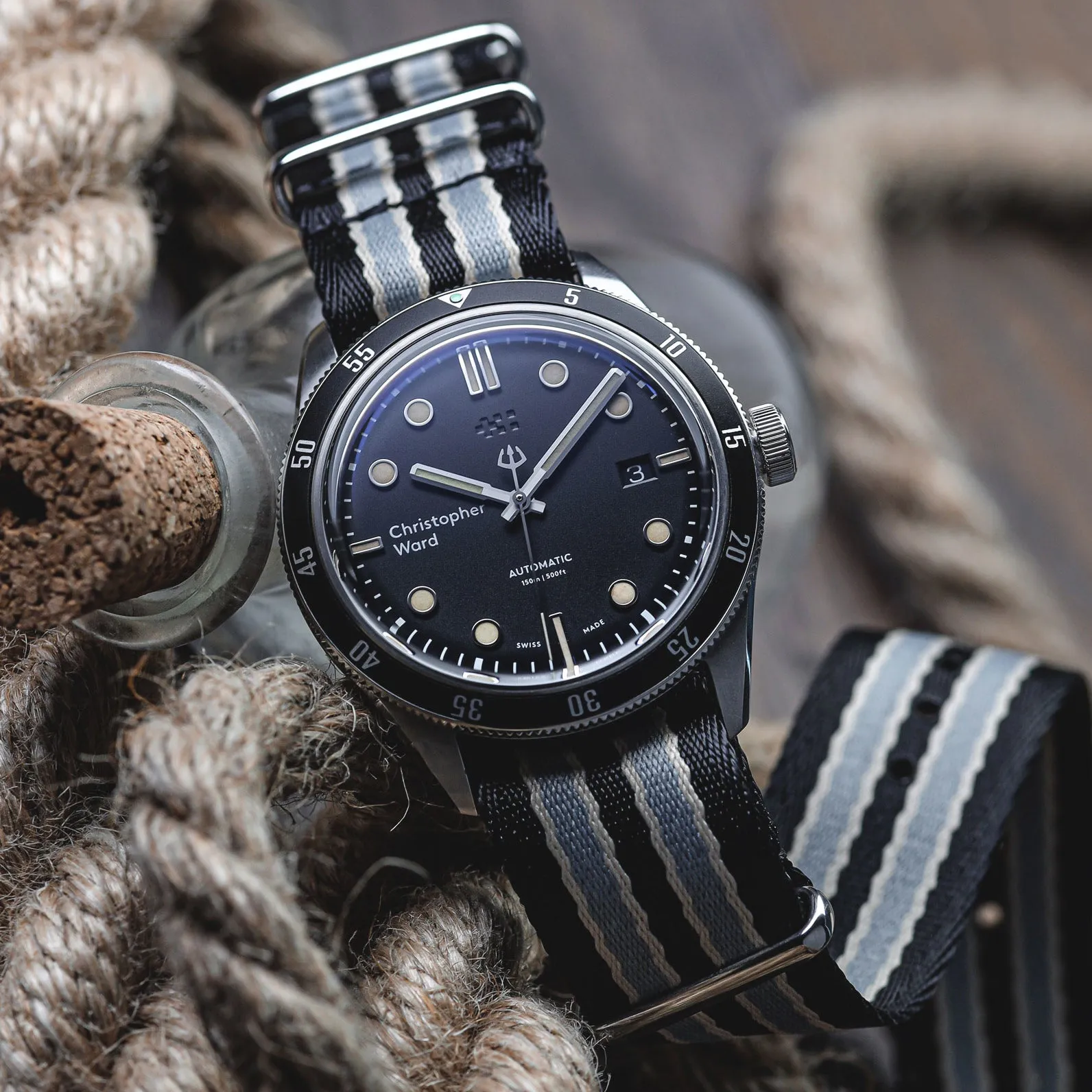 1973 British Military Watch Strap: ARMOURED - Classic Bond, Polished