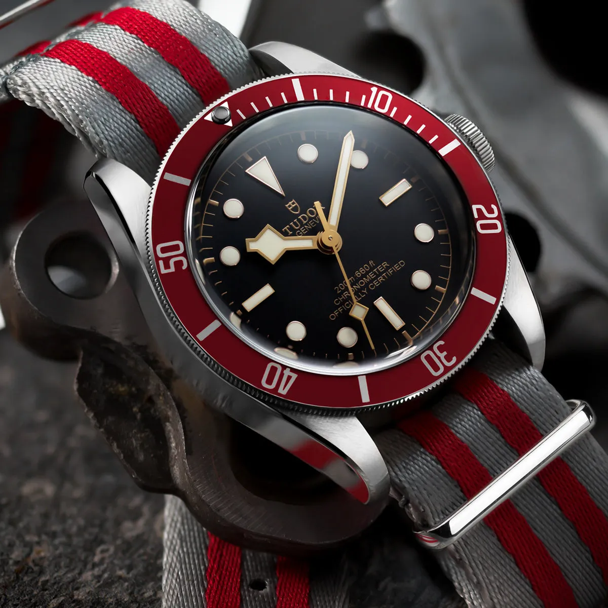 1973 British Military Watch Strap: ARMOURED - Classic Bond, Polished