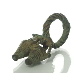 19th C. Dogon Rare Double Grainary Ring