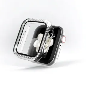 2-in-1 Apple Watch Case & Built-In Screen Protector - Clear Diamante