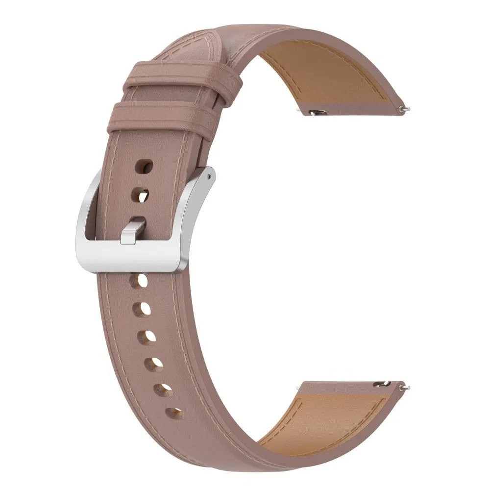 22mm Universal cool genuine leather watch strap - Deep Pink