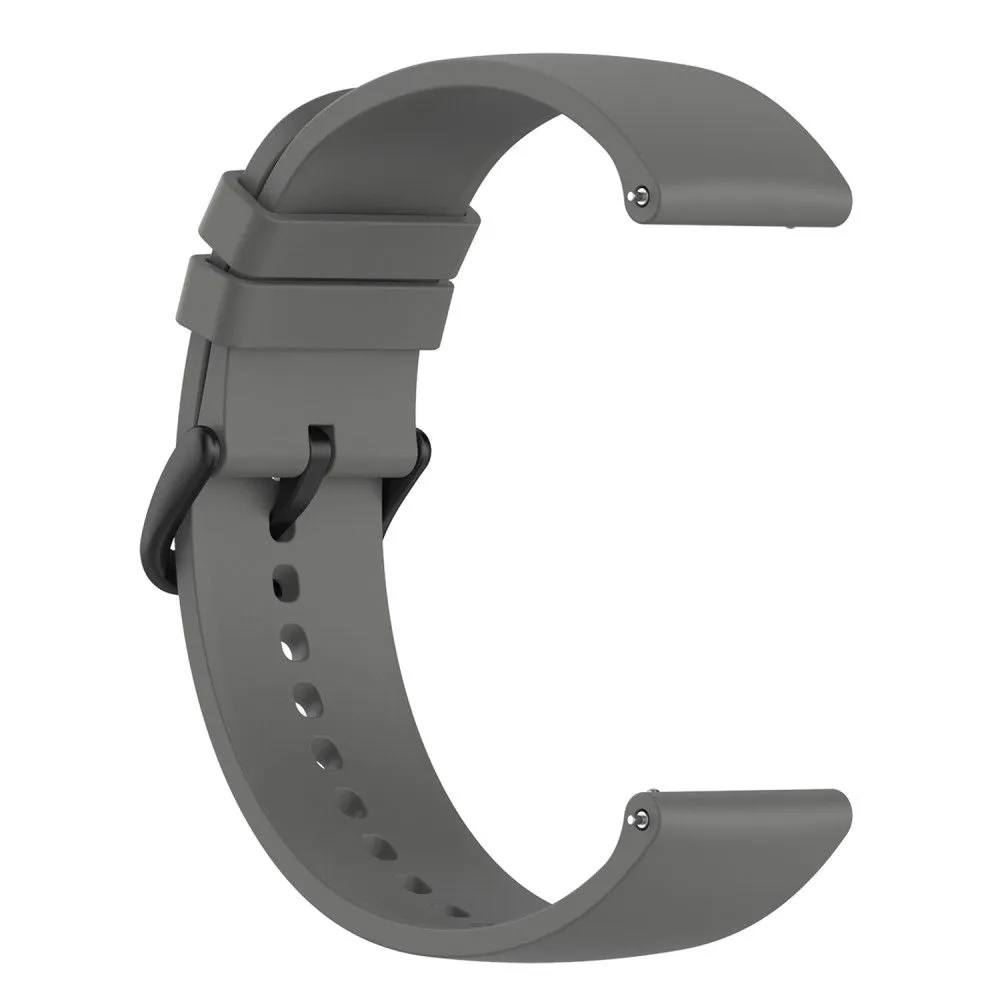 22mm Universal silicone watch strap - Dark Grey