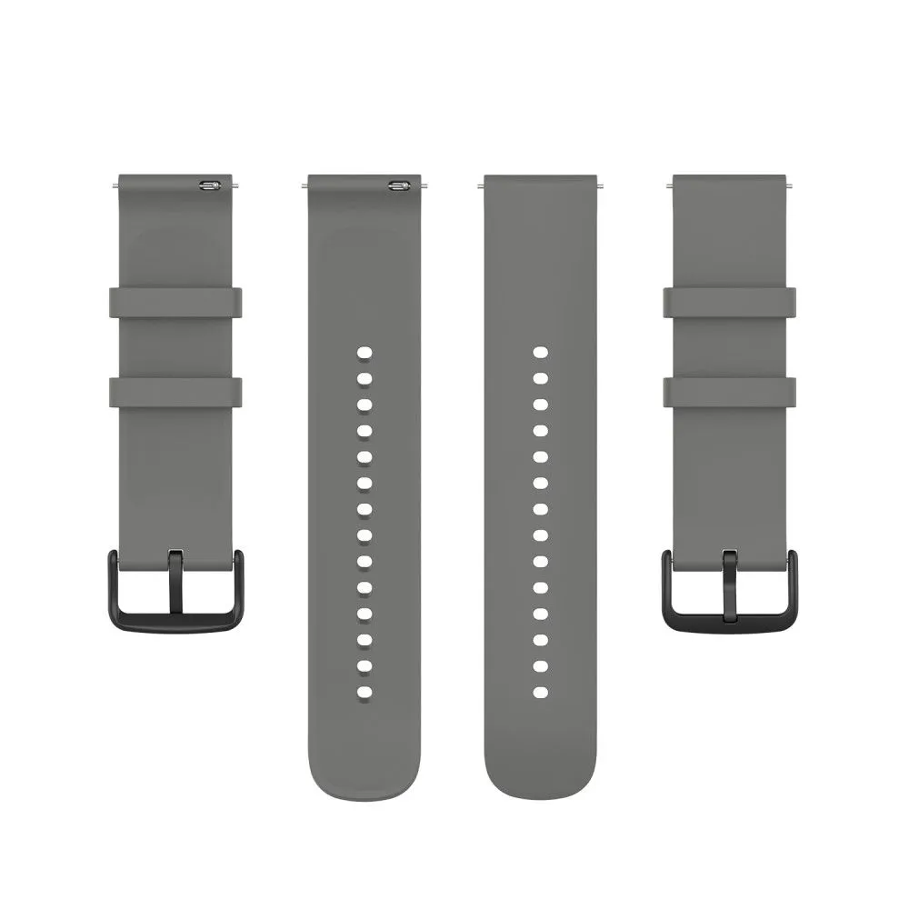 22mm Universal silicone watch strap - Dark Grey