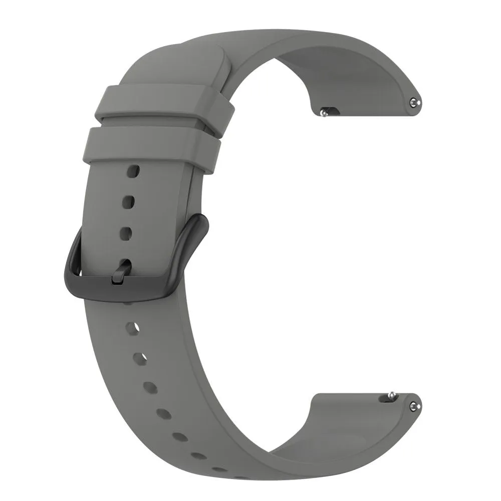 22mm Universal silicone watch strap - Dark Grey