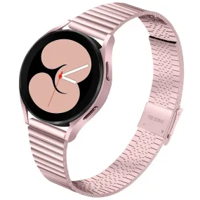 22mm Universal stainless steel double buckle watch strap - Rose Pink