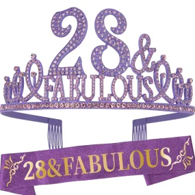 28th Birthday, 28th Birthday Decorations for Women, 28th Birthday Gifts for Women, 28th