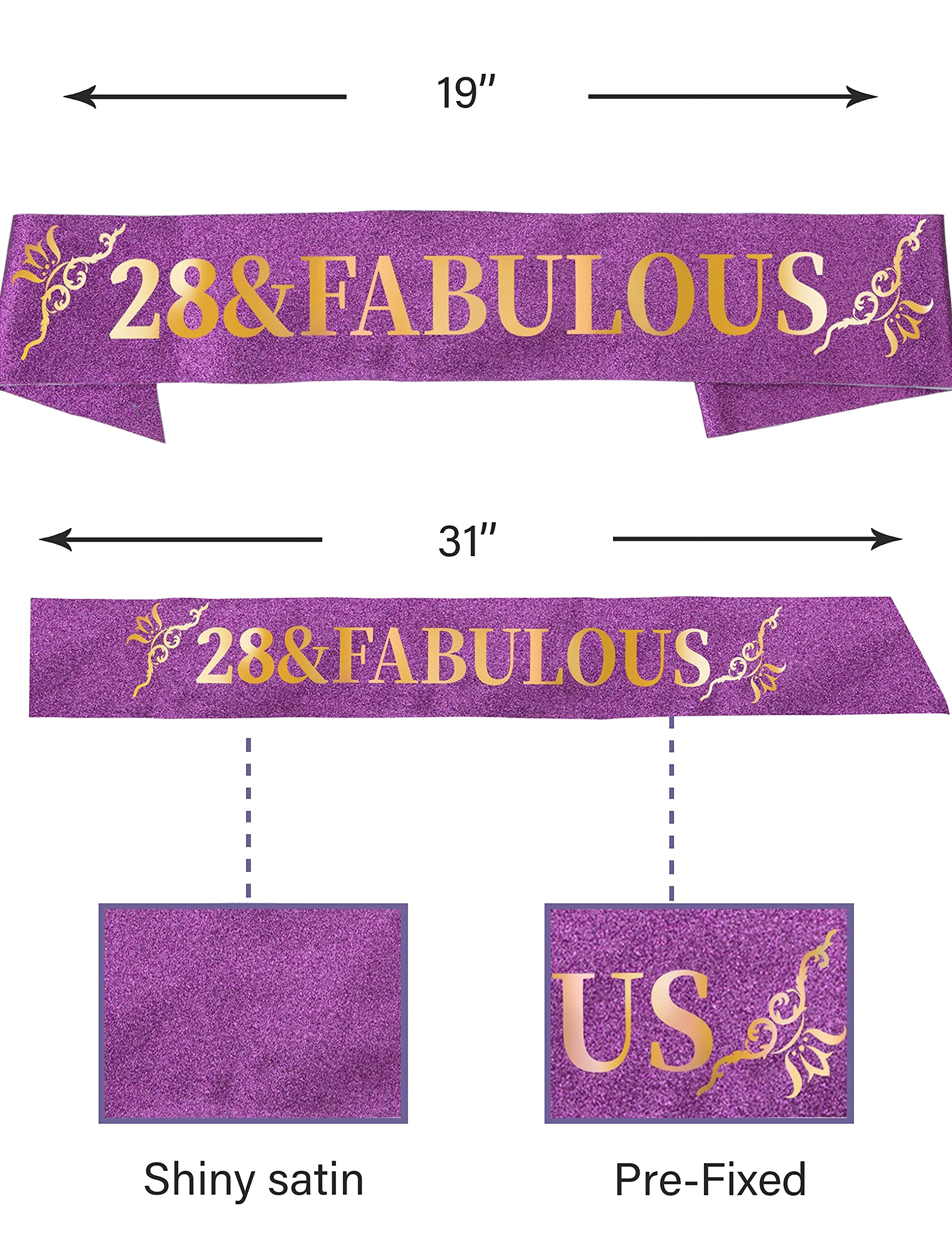 28th Birthday, 28th Birthday Decorations for Women, 28th Birthday Gifts for Women, 28th