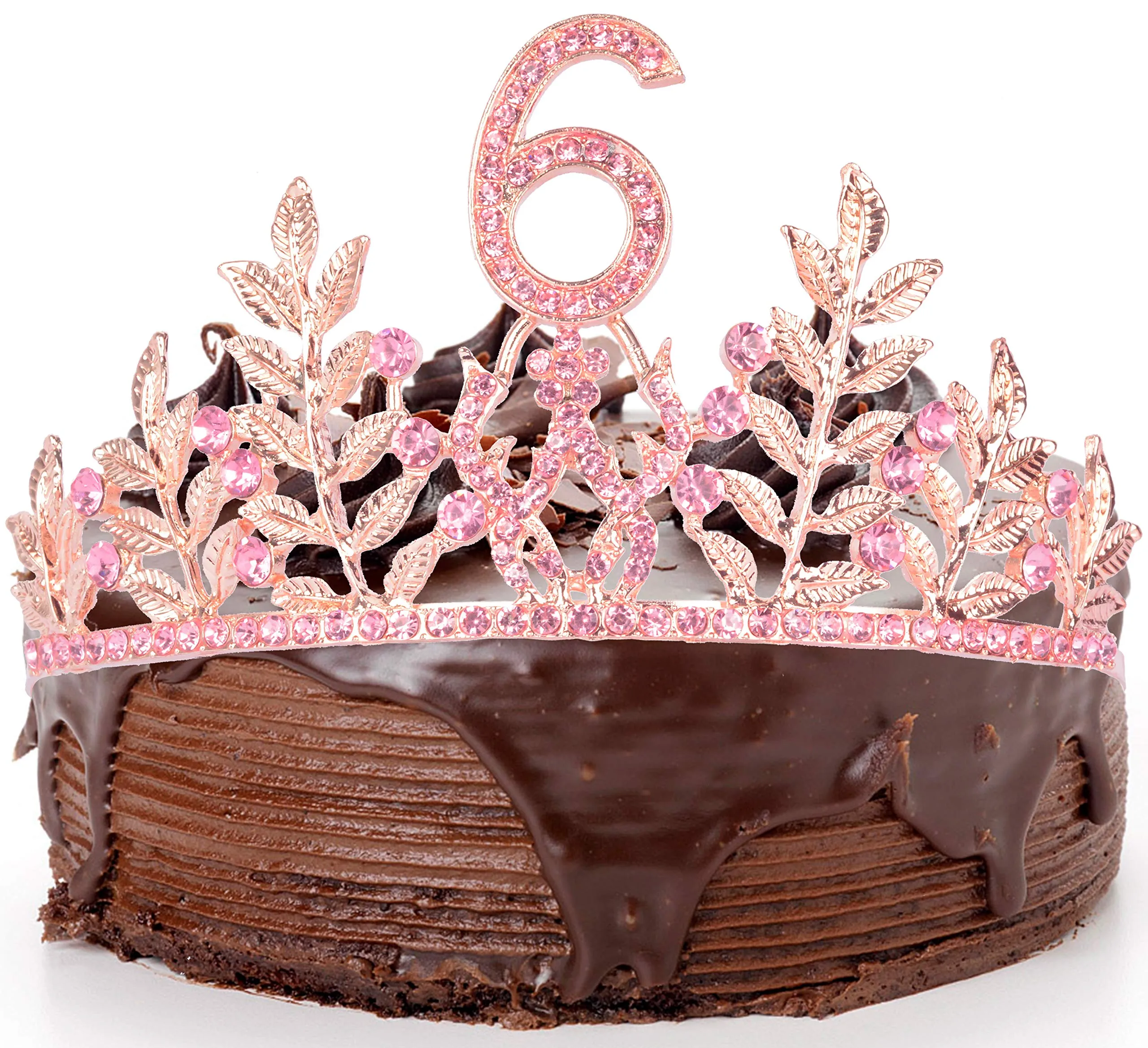 6th Birthday Gifts for Girls, 6th Birthday Tiara and Sash, 6th Fabulous Sash and Crystal