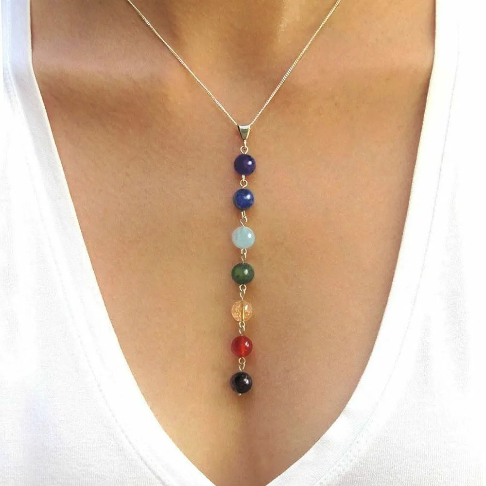 7 Chakra Energy Healing Beads Necklace