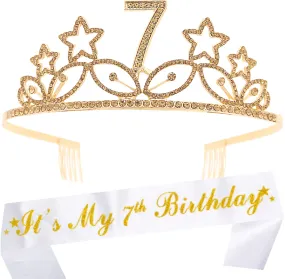 7th Birthday, 7th Birthday Gifts for Girls, 7th Birthday Tiara, 7th Birthday Tiara