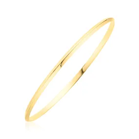 9ct Yellow Gold 63x3mm Knife Edge Bangle