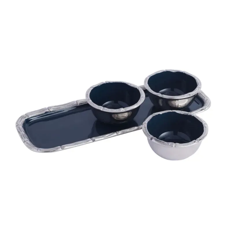 Alf Vine Design Bowl & Tray Set | Set of 1 Tray & 3 Bowls