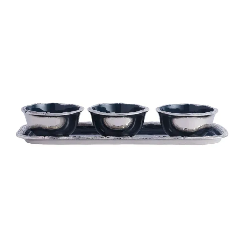 Alf Vine Design Bowl & Tray Set | Set of 1 Tray & 3 Bowls