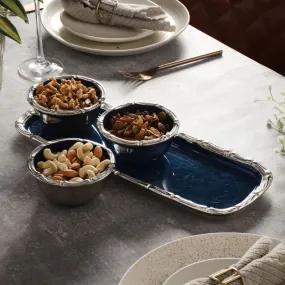 Alf Vine Design Bowl & Tray Set | Set of 1 Tray & 3 Bowls