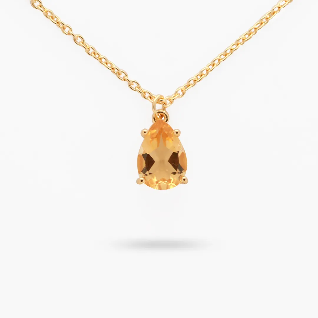 Amare Wear Celebration Collection - November Birthstone Necklace Citrine