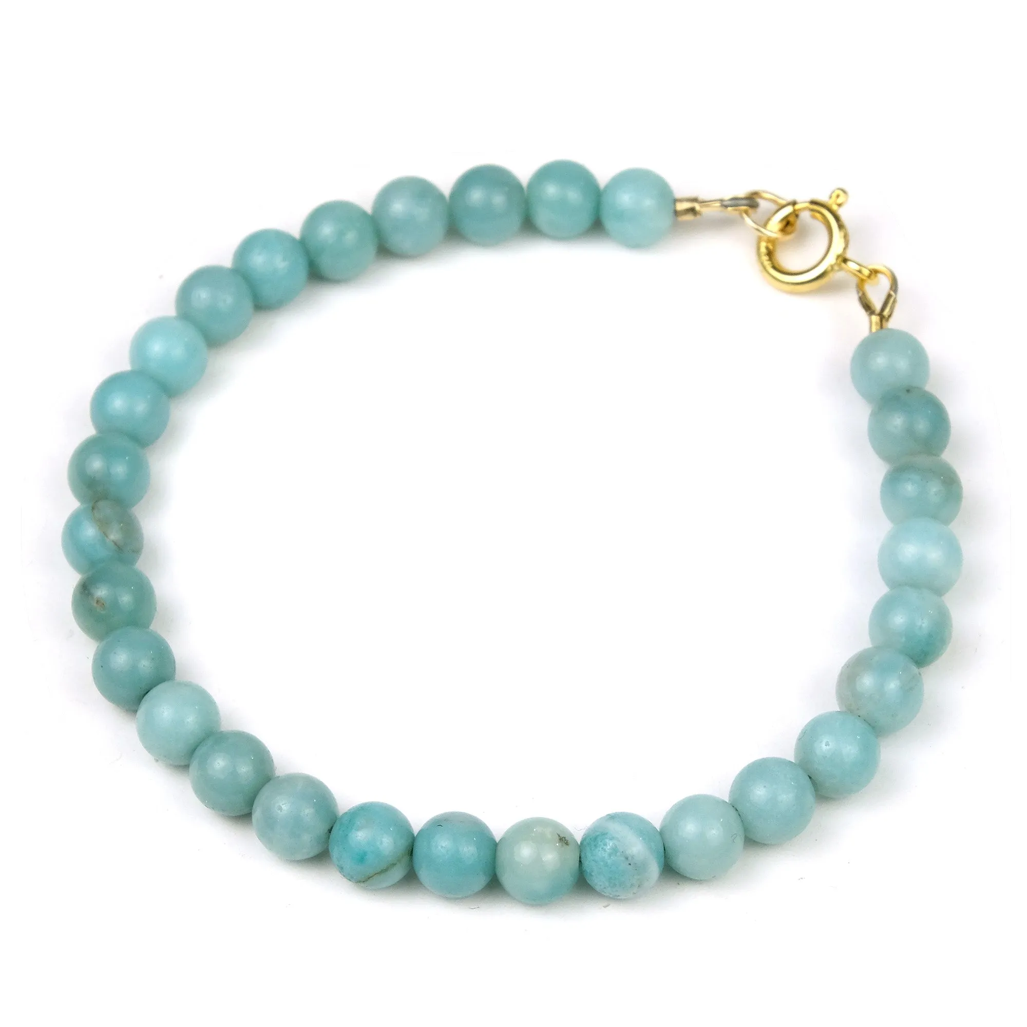 Amazonite Bracelet with Gold Filled Spring Clasp