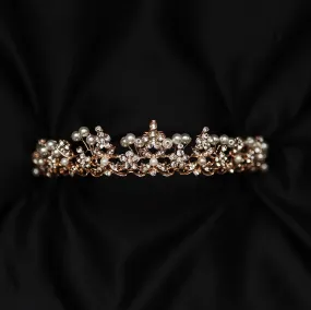 Amber's Tiara in Rose Gold With Pearl Details