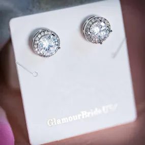 Amy - Crystal Bridal Studs