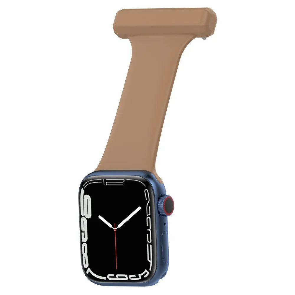 Apple Watch (38/40/SE/41/42mm) Sygepleje Silikone Urrem - Brun