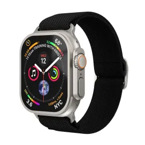 Apple Watch (38/40/SE/41/42mm) Vonmählen Classic Nylon Loop Rem - Black