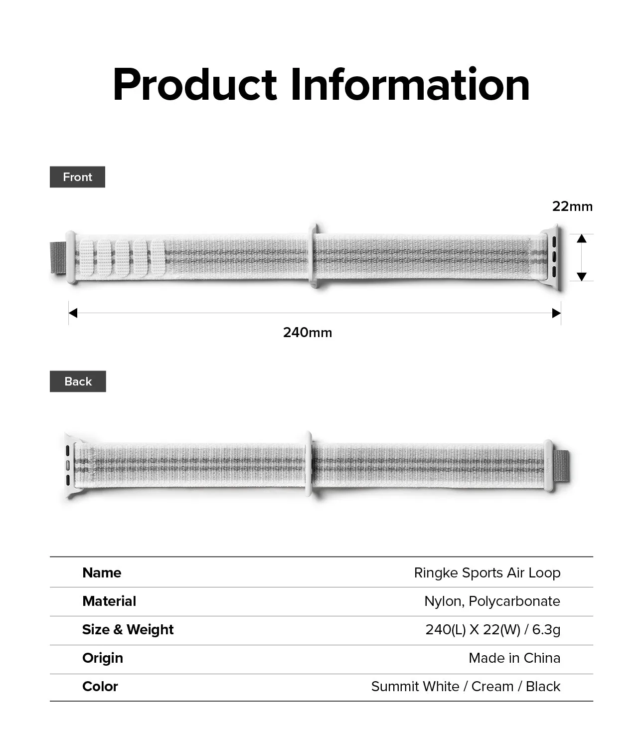 Apple Watch 41mm / 40mm / 38mm | Sports Air Loop