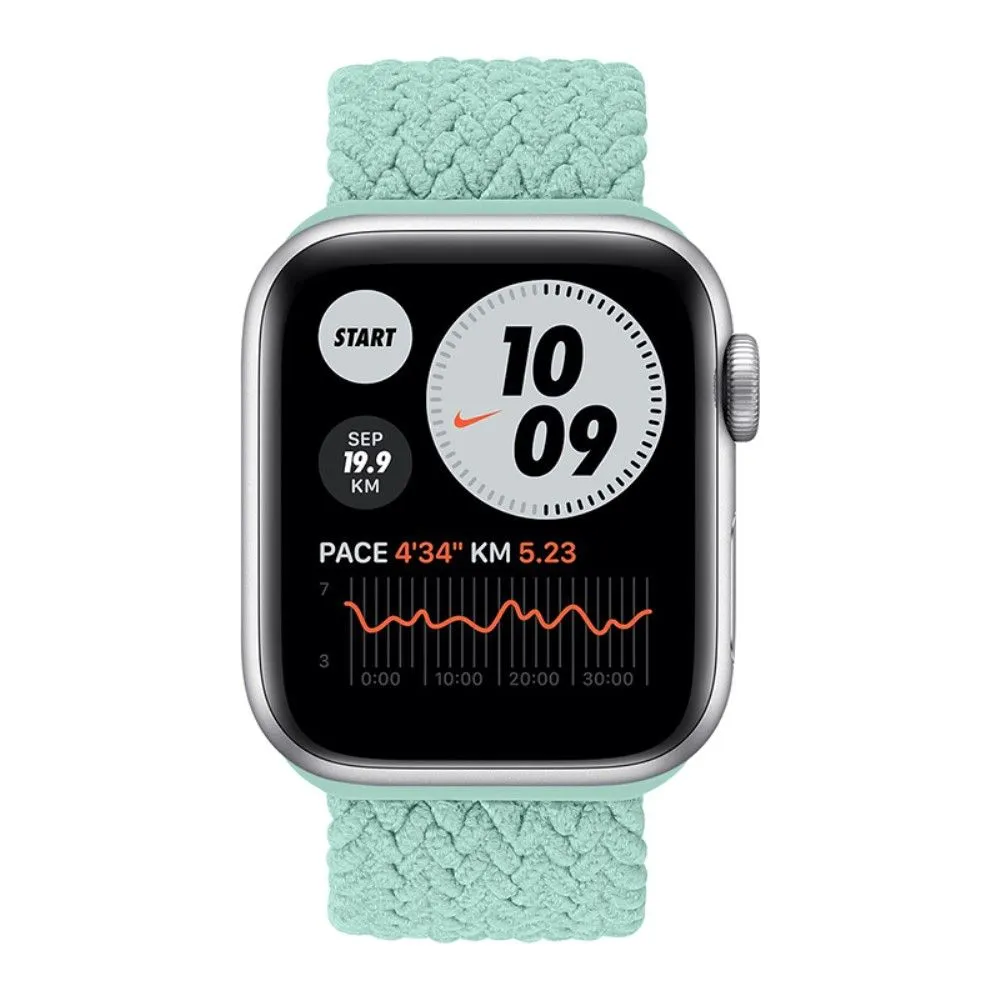 Apple Watch (41mm) elastic watch strap - Mint Green / Size: L