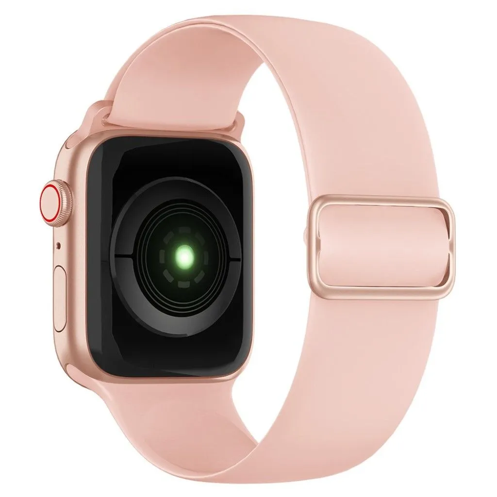 Apple Watch 44mm elastic silicone watch strap - Pink