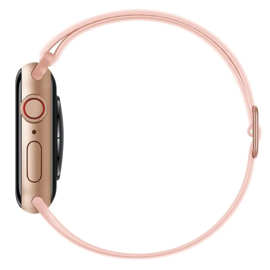 Apple Watch 44mm elastic silicone watch strap - Pink