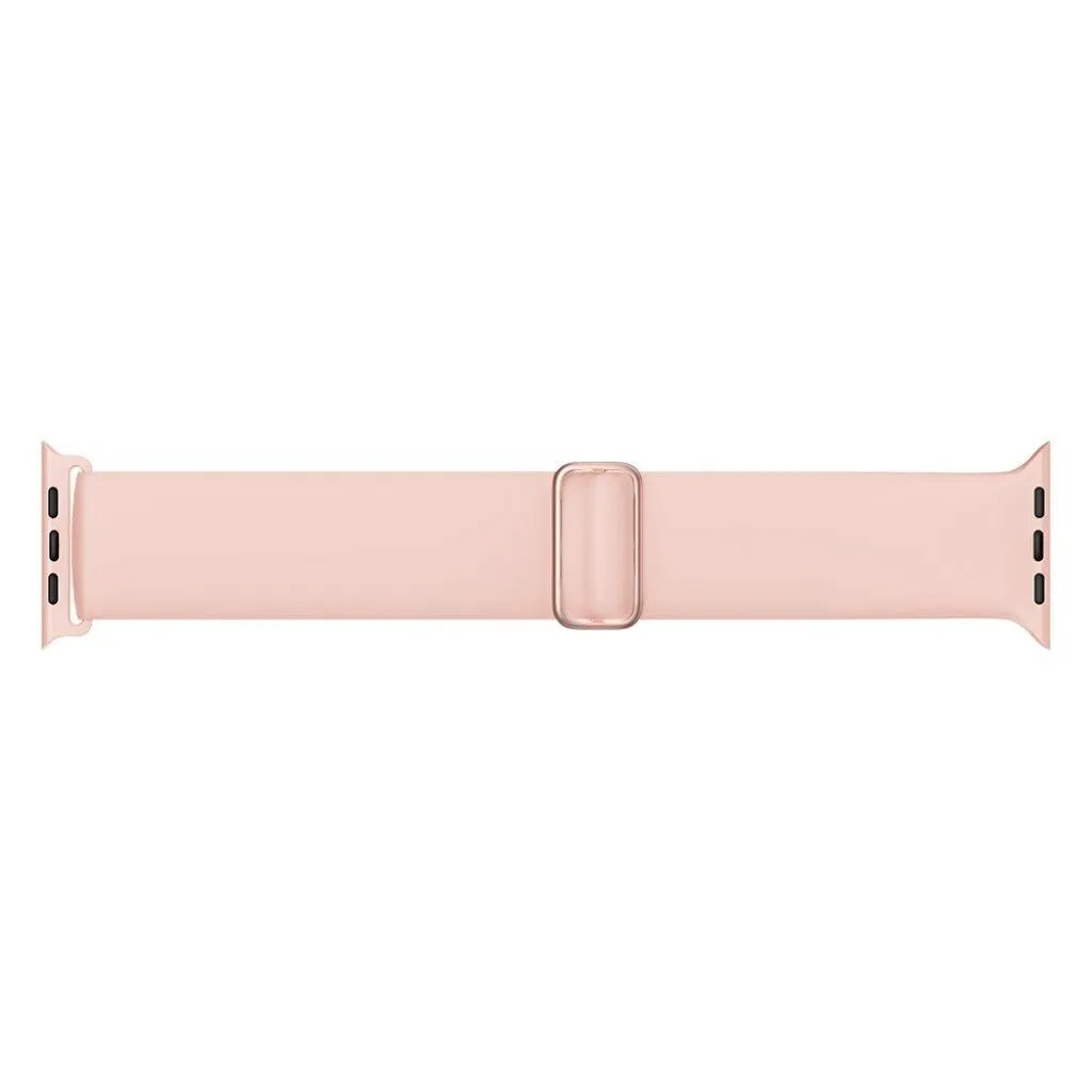 Apple Watch 44mm elastic silicone watch strap - Pink