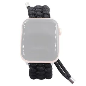 Apple Watch (45mm) braided nylon watch strap - Black