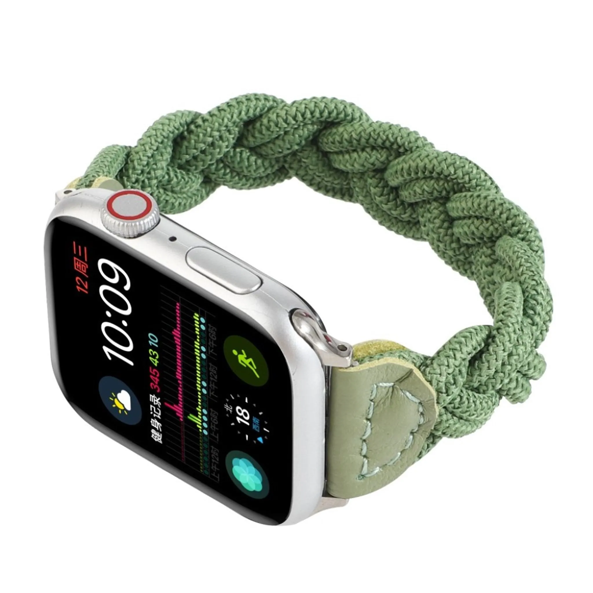 Apple Watch Series 6 / 5 44mm woven braid watch band - Green