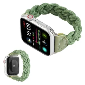 Apple Watch Series 6 / 5 44mm woven braid watch band - Green