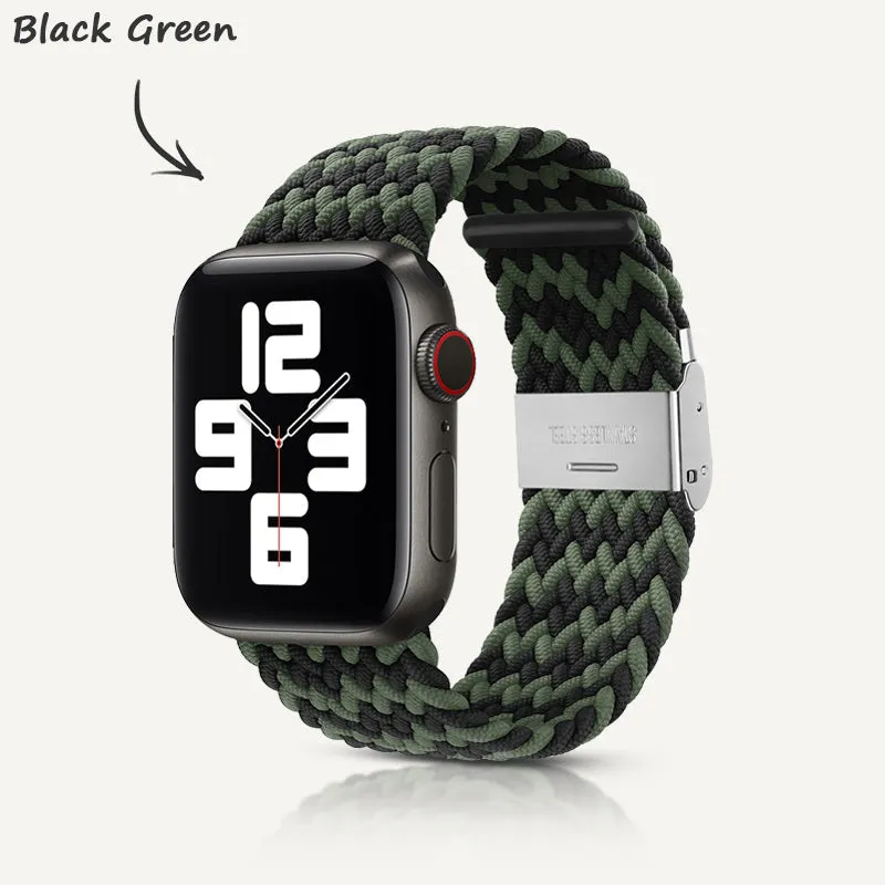 Apple Watch Series |  W Texture Nylon Woven Strap (Watch clasp series)