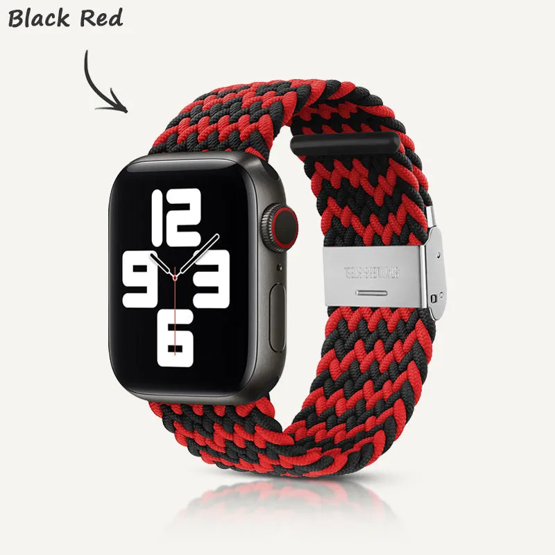 Apple Watch Series |  W Texture Nylon Woven Strap (Watch clasp series)