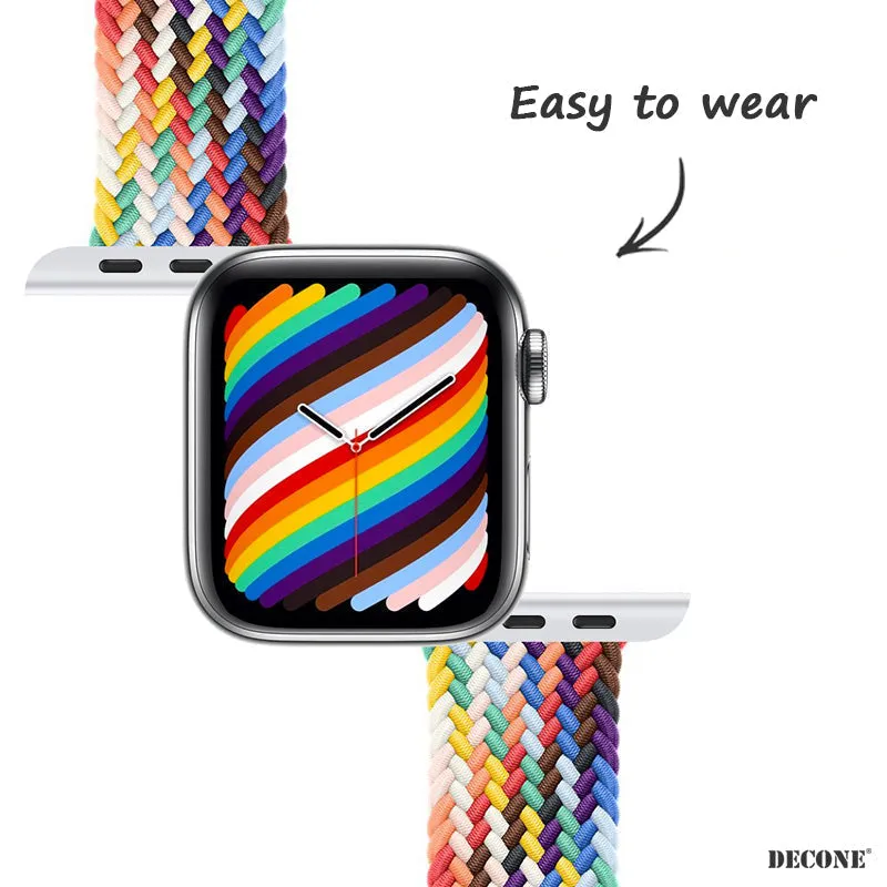 Apple Watch Series |  W Texture Nylon Woven Strap (Watch clasp series)