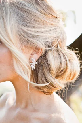 April - Crystal Bridal Earrings