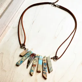 AQUA TERRA Leather Cord Necklace 231E