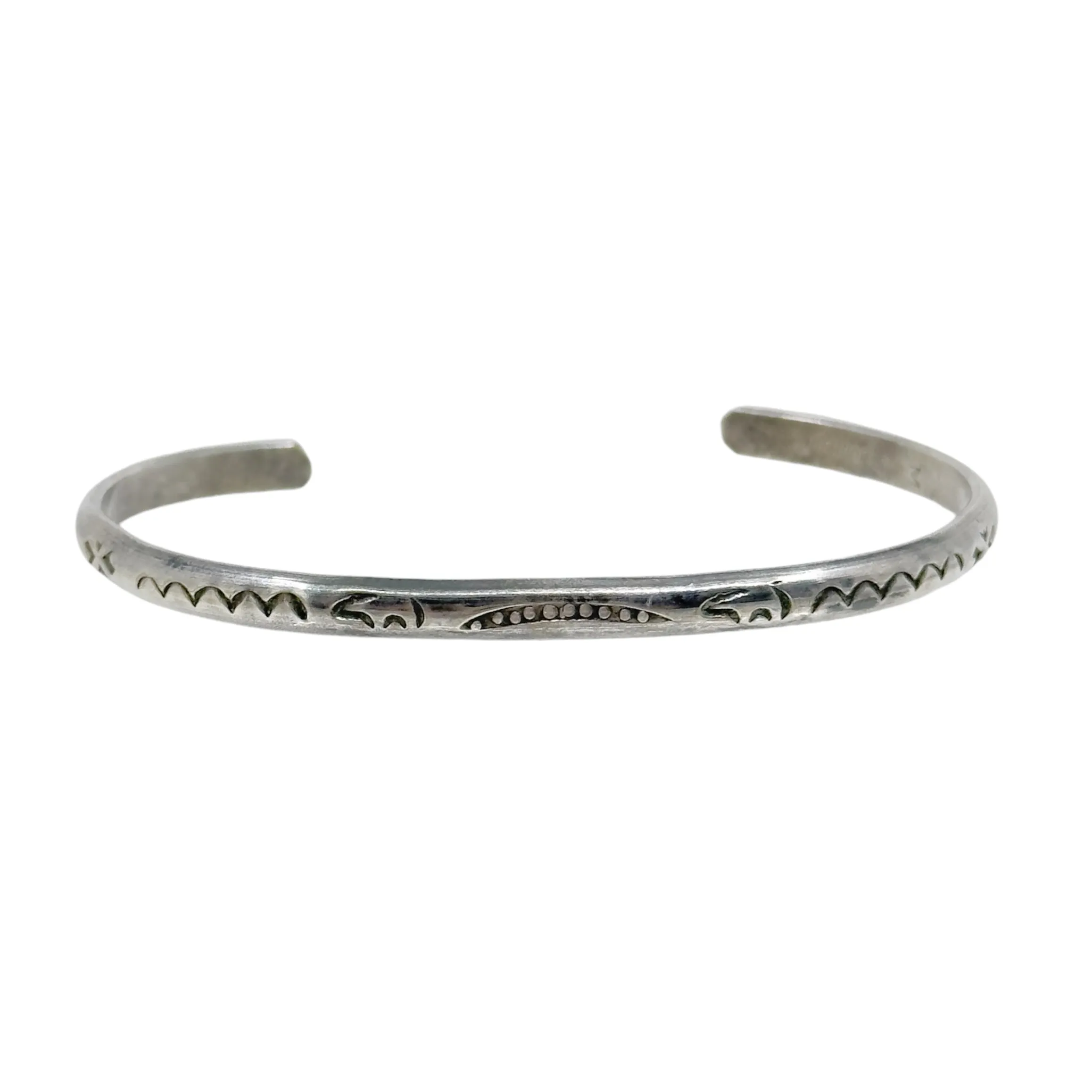 Arnold Maloney Navajo sterling silver cuff bracelet