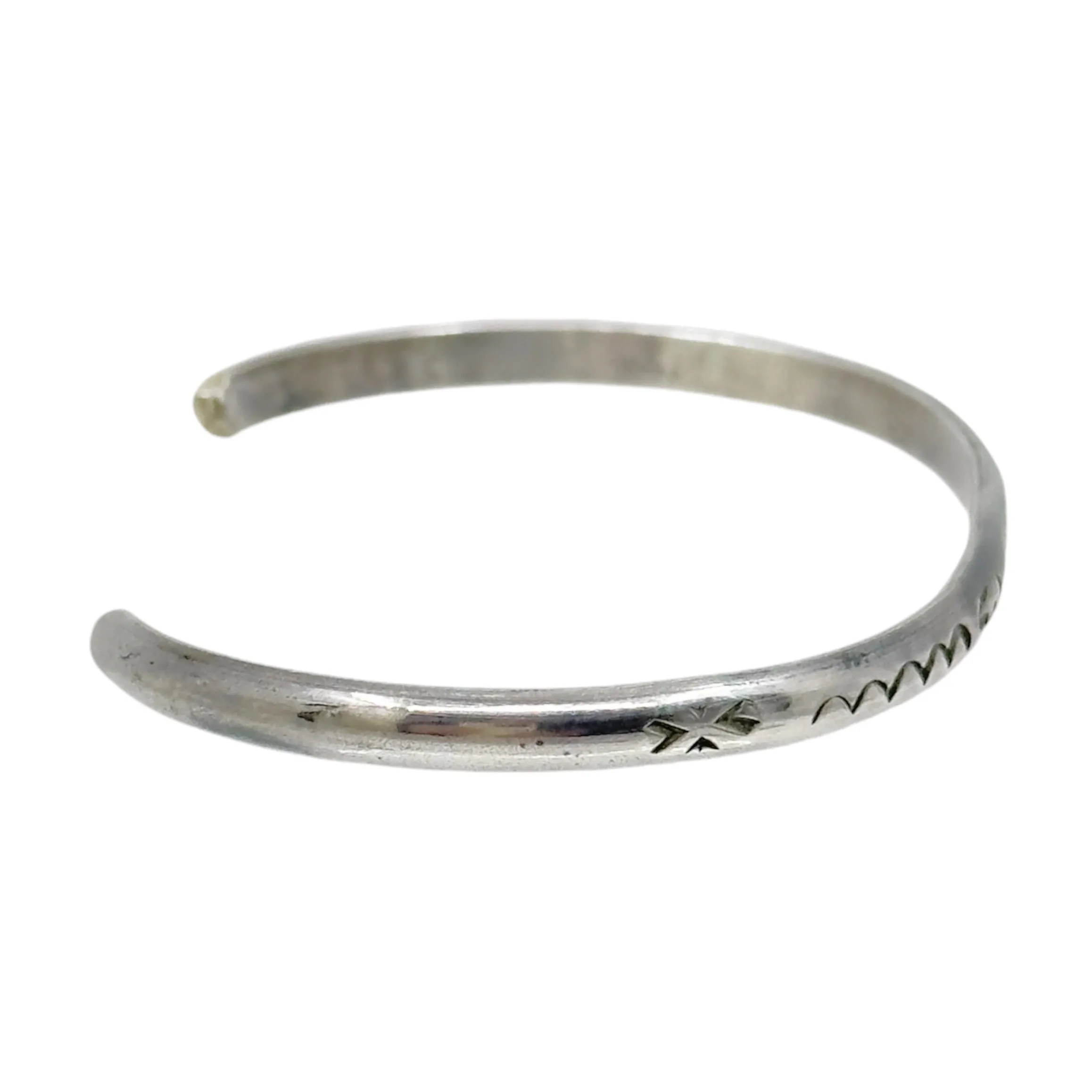 Arnold Maloney Navajo sterling silver cuff bracelet