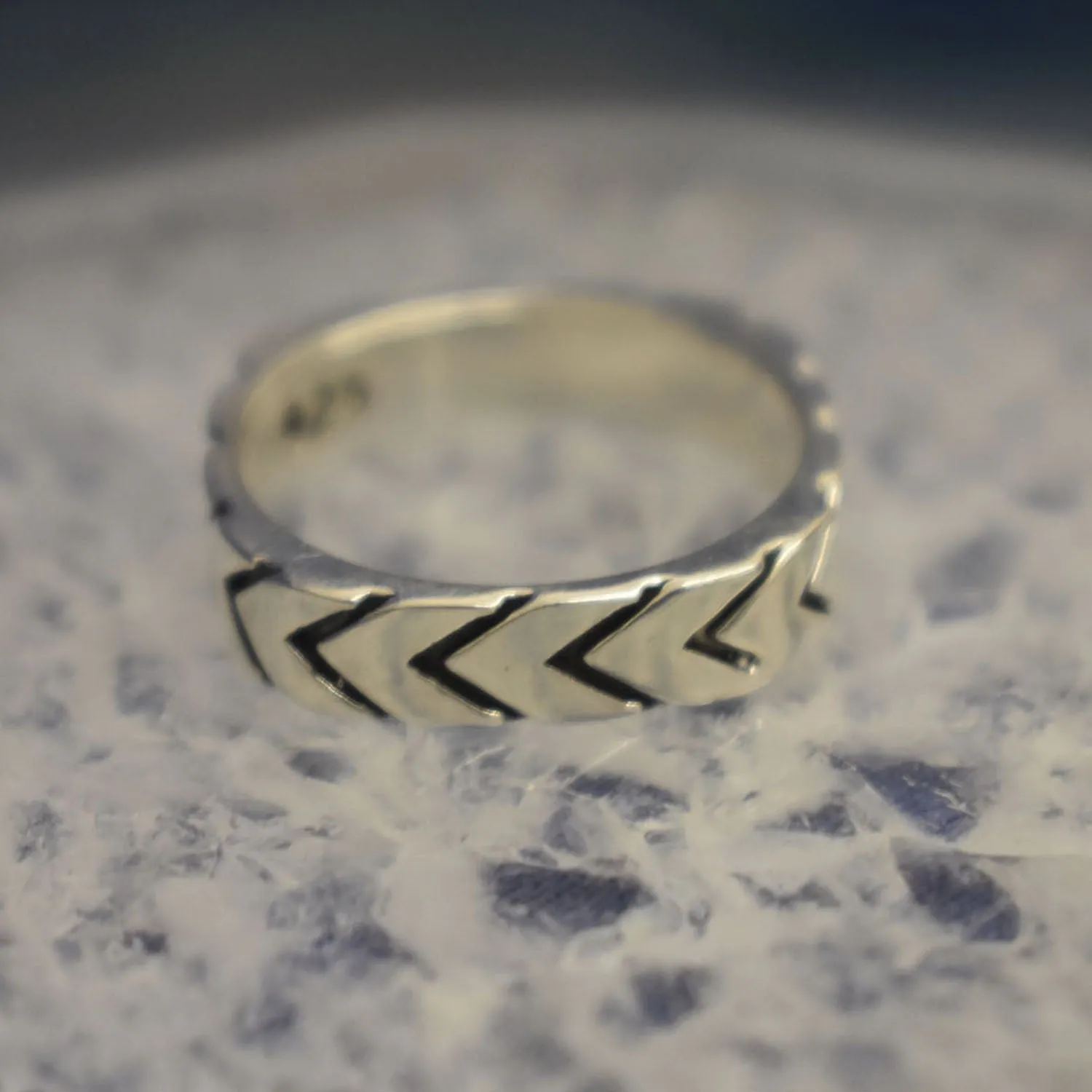 Arrowhead Band Ring (925) Sterling Silver