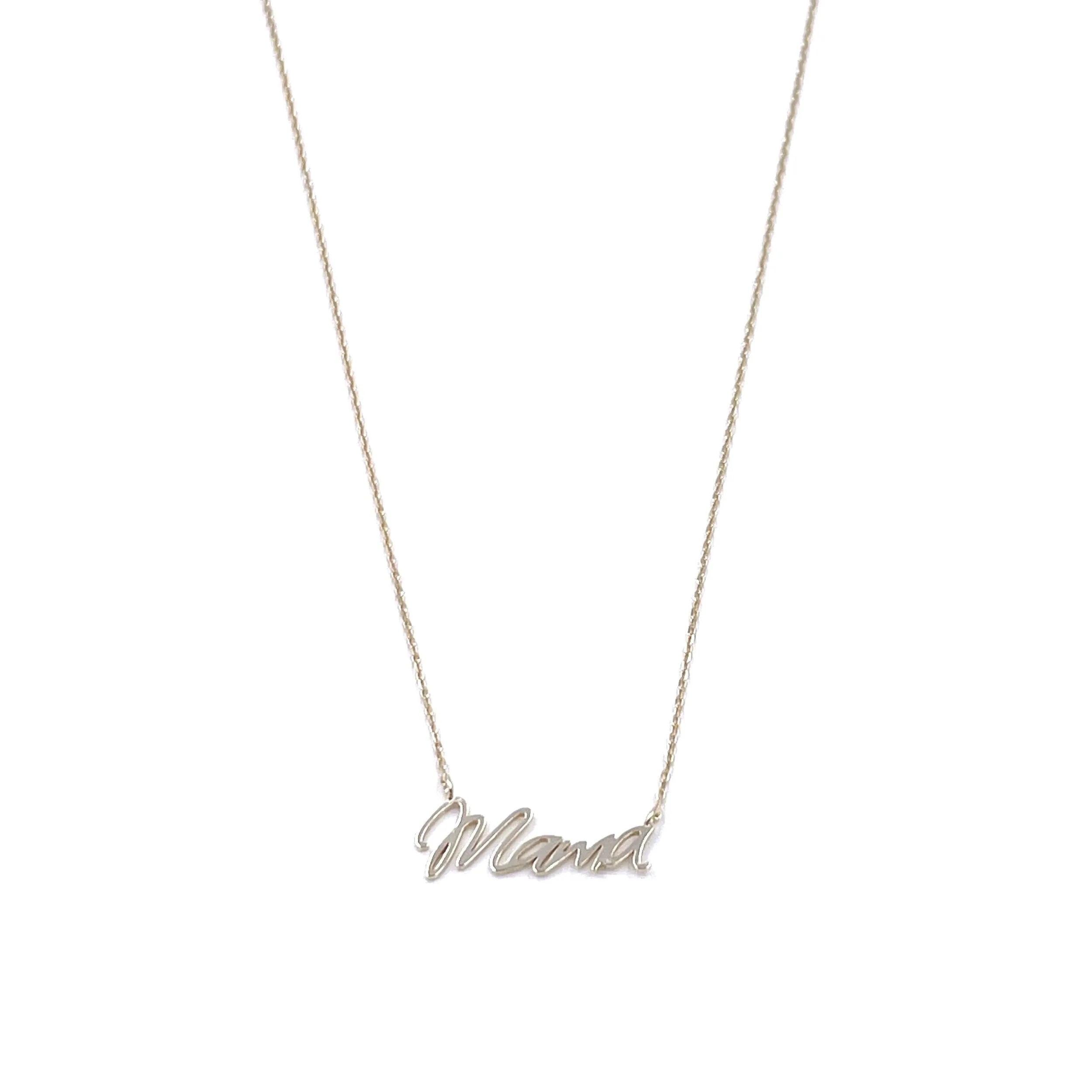 Ashley Gold Sterling Silver Gold Plated "MAMA" Necklace