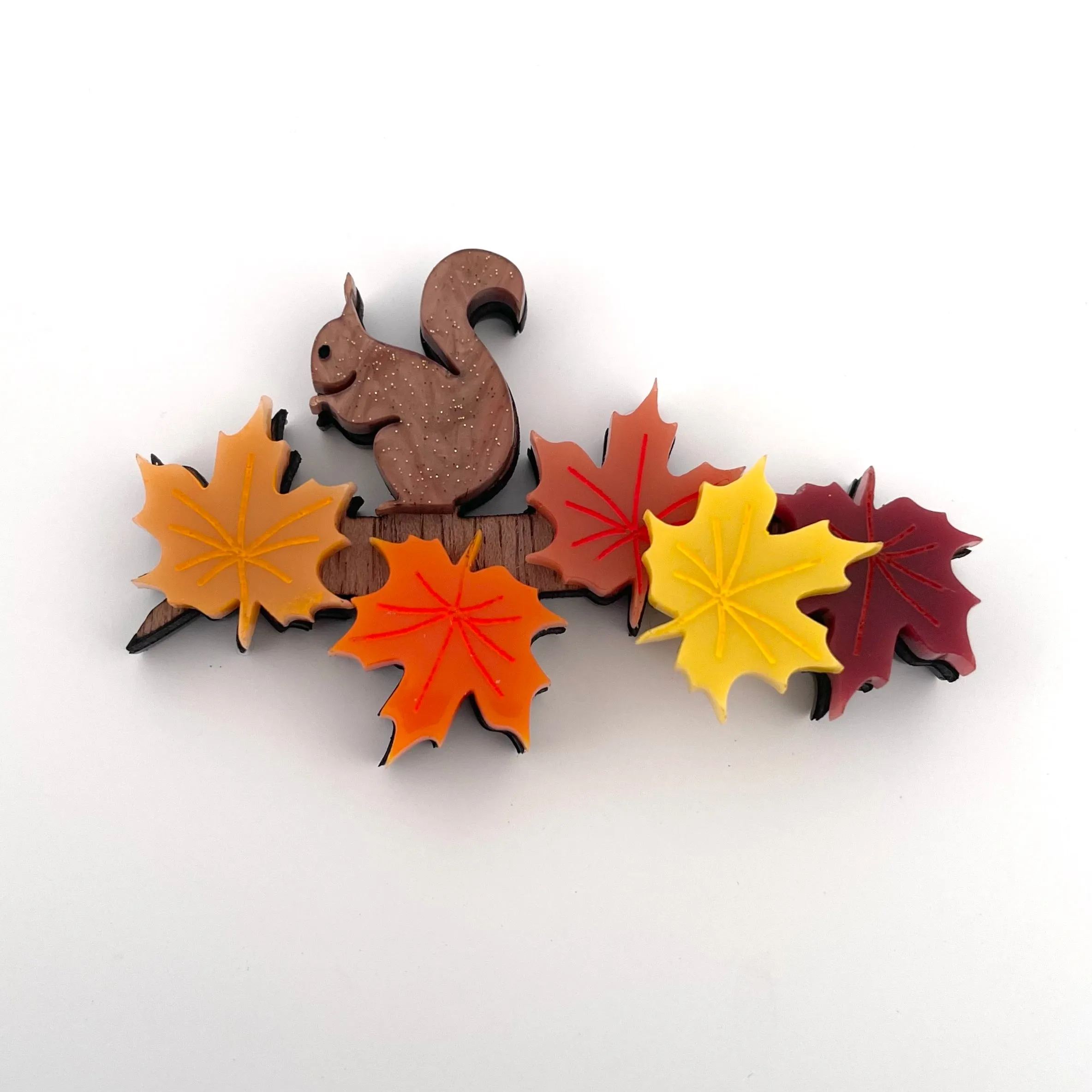 Autumn Sprig - Brooch - Set of 4